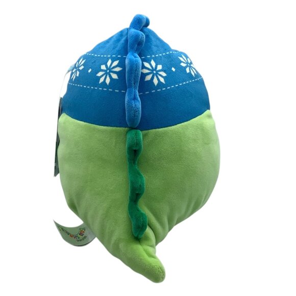 Original Squishmallows Danny Dinosaur Plush Toy 9” Winter Hat & Snowflakes NEW - Picture 5 of 7